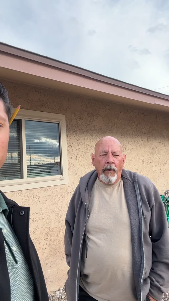 Lake Havasu homeowner outside his home